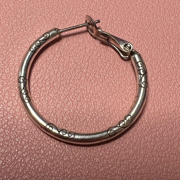 Brighton Silver Minimalist Hoop Earrings - Picture 4 of 6